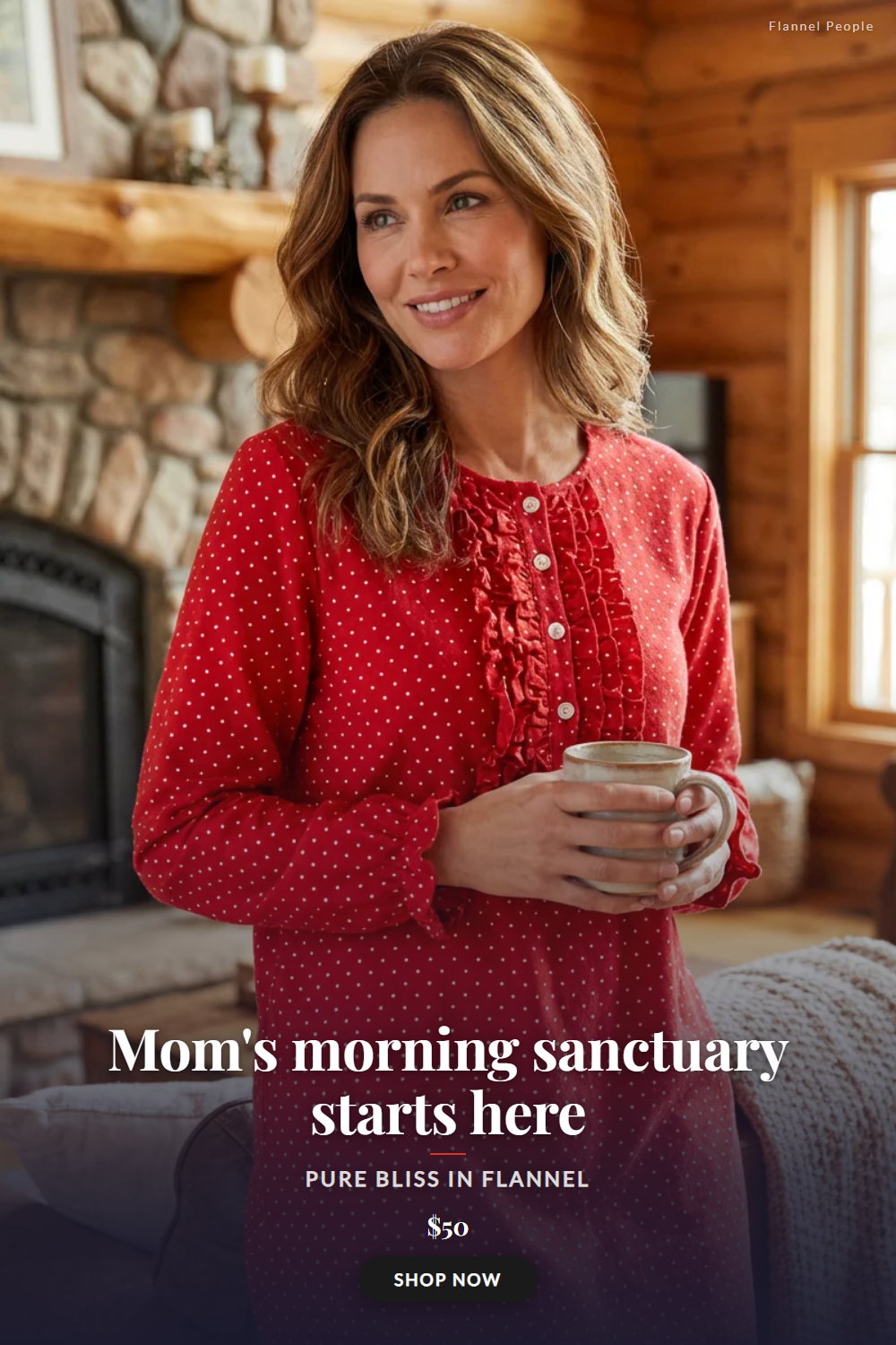 Flannel People Pinterest ad creative